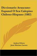 Diccionario Araucano-Espanol O Sea Calepino Chileno-Hispano (1882)