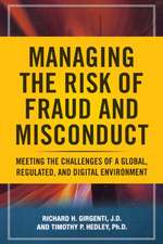 Managing the Risk of Fraud and Misconduct (Pb)