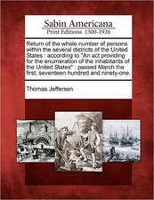 Return of the Whole Number of Persons Within the Several Districts of the United States