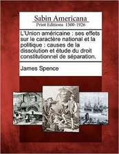 L'Union Am Ricaine: Ses Effets Sur Le Caract Re National Et La Politique: Causes de La Dissolution Et Tude Du Droit Constitutionnel de S P