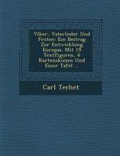 V Lker, Vaterl Nder Und F Rsten: Ein Beitrag Zur Entwicklung Europas. Mit 19 Textfiguren, 6 Kartenskizzen Und Einer Tafel ...