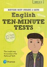 Pearson REVISE Key Stage 2 SATs English 10-Minute Tests for the 2025 and 2026 exams