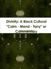 Divinity: A Black Cultural Calm - Mend - Tarry or Commentary