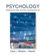 Psychology: Modules for Active Learning