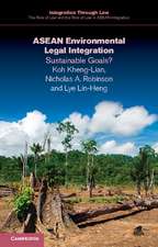 ASEAN Environmental Legal Integration: Sustainable Goals?