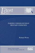 Parsing Chinese-Russian Military Exercises