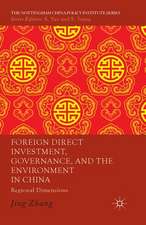 Foreign Direct Investment, Governance, and the Environment in China: Regional Dimensions