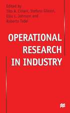 Operational Research in Industry