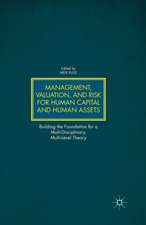 Management, Valuation, and Risk for Human Capital and Human Assets: Building the Foundation for a Multi-Disciplinary, Multi-Level Theory