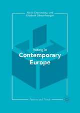 Contemporary Voting in Europe: Patterns and Trends