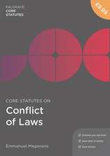 Core Statutes on Conflict of Laws