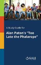 A Study Guide for Alan Paton's 