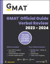 GMAT Official Guide Verbal Review 2023–2024 – Book + Online Question Bank