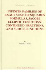 Infinite Families of Exact Sums of Squares Formulas, Jacobi Elliptic Functions, Continued Fractions, and Schur Functions