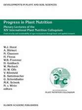 Progress in Plant Nutrition: Plenary Lectures of the XIV International Plant Nutrition Colloquium