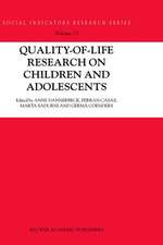 Quality-of-Life Research on Children and Adolescents