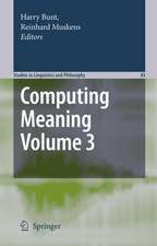 Computing Meaning, Volume 3