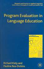 Program Evaluation in Language Education