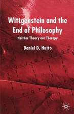 Wittgenstein and the End of Philosophy: Neither Theory Nor Therapy