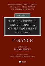 The Blackwell Encyclopedia of Management – Finance V 4 2e