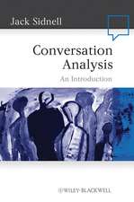 Conversation Analysis – An Introduction