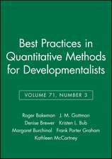 Best Practices in Quantitative Methods for Developmentalists