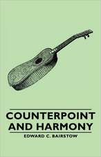 Counterpoint and Harmony