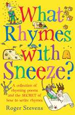 What Rhymes With Sneeze?