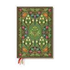 Paperblanks 2025 Weekly Planner Poetry in Bloom Poetry in Bloom 12-Month MIDI Horizontal Elastic Band 160 Pg 100 GSM