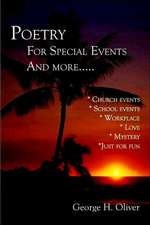 Poetry for Special Events and More.....