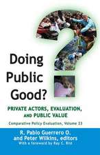 Doing Public Good?: Private Actors, Evaluation, and Public Value