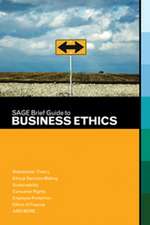 SAGE Brief Guide to Business Ethics