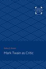 Mark Twain as Critic