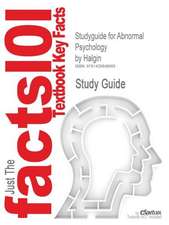 Studyguide for Abnormal Psychology by Halgin, ISBN 9780073347080