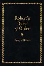 Robert's Rules of Order