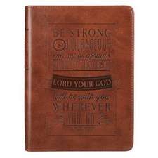 Journal Lux-Leather Be Strong & Courageous Josh 1: 9