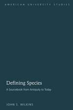 Defining Species