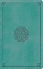 ESV Large Print Value Thinline Bible (TruTone, Turquoise, Emblem Design)