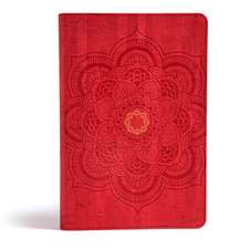 CSB Essential Teen Study Bible, Red Flower Cork Leathertouch