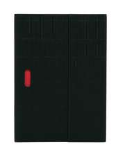 Black (Ondulo) A5 Lined Notebook