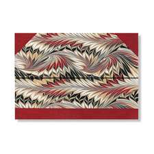 Cockerell Marbled Paper Rubedo Document Folder