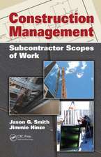 Construction Management: Subcontractor Scopes of Work