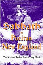 The Sabbath in Puritan New England