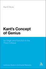 Kant's Concept of Genius: Its Origin and Function in the Third Critique