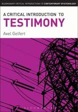 A Critical Introduction to Testimony