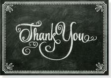 Chalkboard Thank You Notes (Stationery, Note Cards, Boxed Cards)