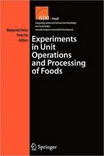 Experiments in Unit Operations and Processing of Foods