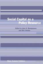 Social Capital as a Policy Resource