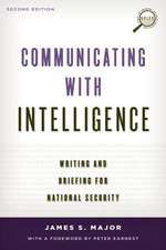 Major, J: Communicating with Intelligence
