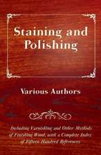 Staining and Polishing - Including Varnishing and Other Methods of Finishing Wood, with a Complete Index of Fifteen Hundred References